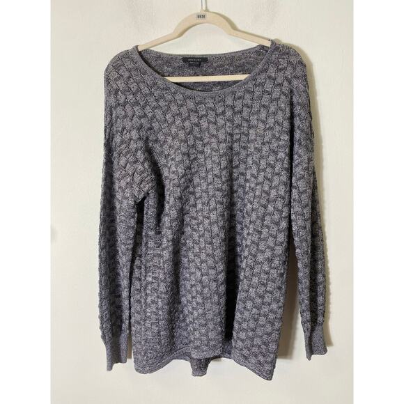 Mel & Lisa Silver Metallic Sweater Sz L - Picture 1 of 3